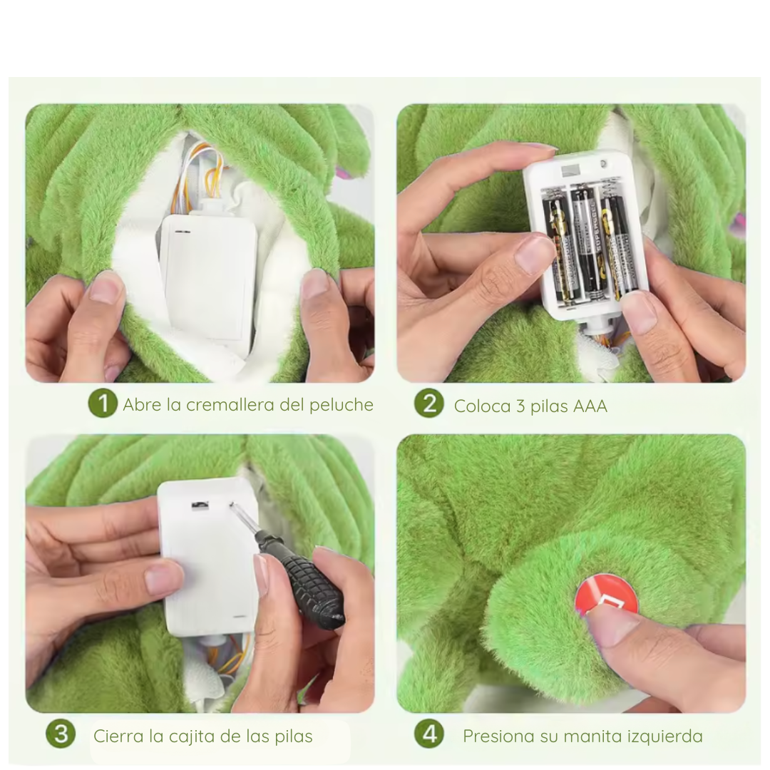 Peluche interactivo que respira